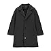 Kids Long Jacket Boys Trench Coat Notched Collar Double Breasted Long Fleece Jacket Winter Classic Fashion Causual Outdoor Lightweight Thermal Slim Fit Outerwear