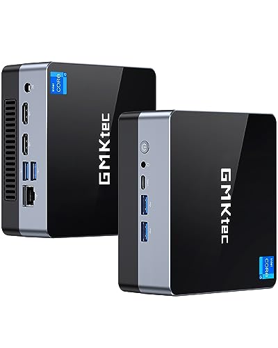 GMKtec Mini PC Intel i5-11320H(Up to 4.5 GHz) 1TB SSD 16GB(8GB*2) DDR4, Type-C-Thunderbolt 4 Mini Computers Windows 11 Pro WiFi 6, BT5.2, RJ45, 4K Triple Display Mini Desktop PC