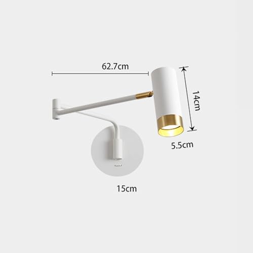 Lámpara de pared LED giratoria para iluminar y decorar tu dormitorio a tu gusto 6