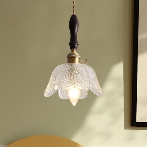 Suspension laiton vintage avec douille E27 pour eclairage chic - 5