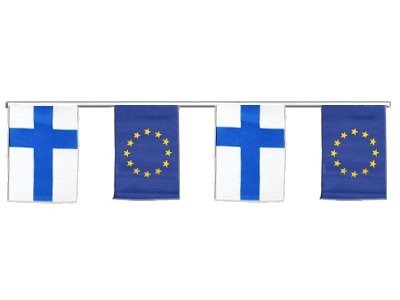 Guirlande d'amitié Finlande Union européenne UE 6 m de fête et pavillon