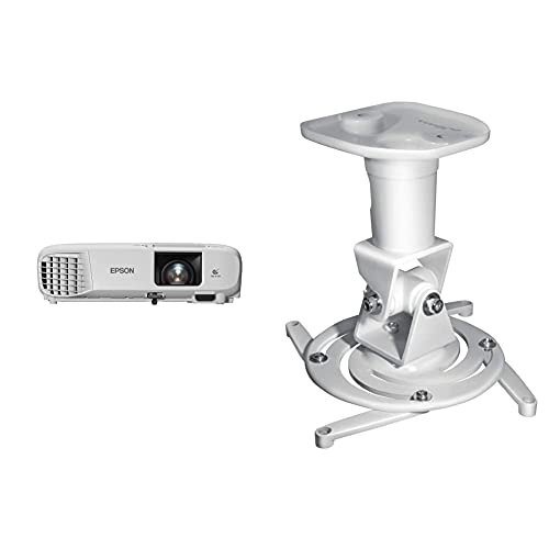 Epson EB-FH06 3LCD-Projektor (Full HD 1.920x1.080p, 3.500 Lumen Weiß- und Farbhelligkeit, Kontrastverhältnis 16.000:1) & mywall H16-1WL Beamer Deckenhalterung (Tragkraft 15kg Deckenabstand: 22,5 cm) Epson EB-FH06 3LCD-Projektor (Full HD 1.920x1.080p, 3.500 Lumen Weiß- und Farbhelligkeit, Kontrastverhältnis 16.000:1) & mywall H16-1WL Beamer Deckenhalterung (Tragkraft 15kg Deckenabstand: 22,5 cm)