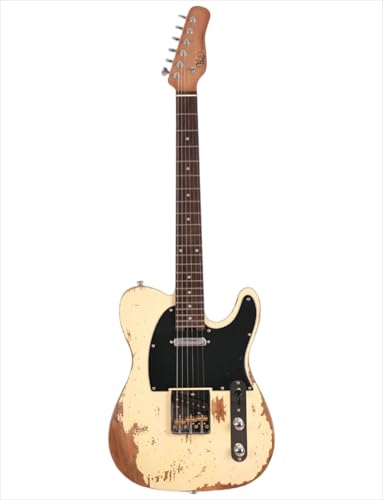 KGD Relic electric guitar mahogany body carbonized maple neck rosewood fretboard 6-string solidbody...