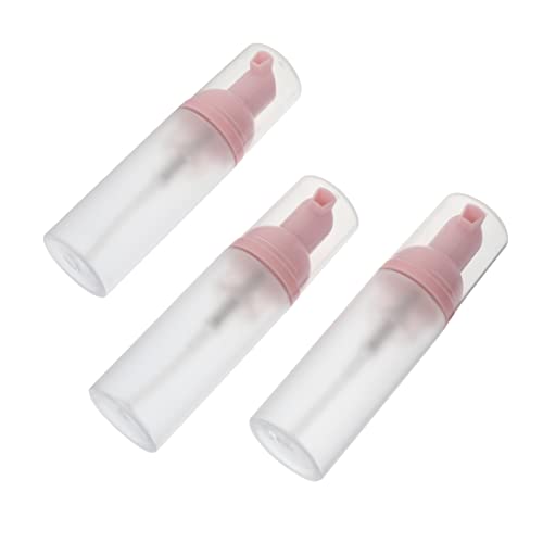 NOLITOY 3 Piezas Botella De Burbujas Botella De Burbujas Bidé Dispensador De Jabón De Manos Mini Botellas Jabones Dispensadores De Jabón De Mármol Botella De Espuma Hundir El Plastico Rosa