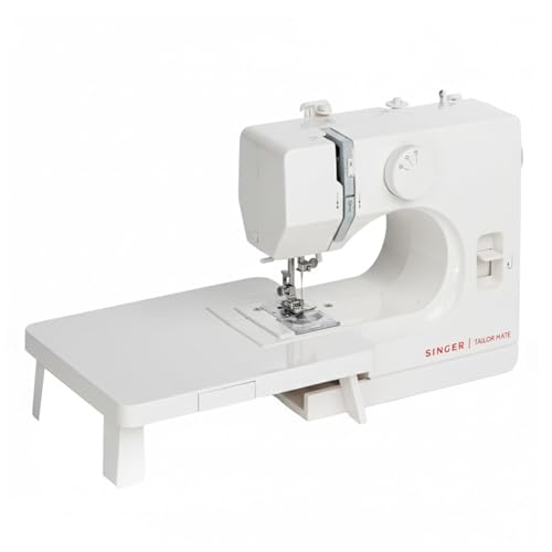 Image of SINGER Tailor Mate Straight Stitch Sewing Machine with Free Arm | LED Light, Foot Pedal & Extension Table | 3 Stitch Length Options | 1-Year Warranty | Gifts for Woman