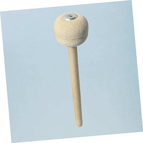 Baquetas para batería con punta de fieltro y mango de madera de arce, color beige miniatura 6