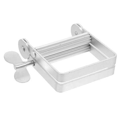 FOMIYES 2 piezas Exprimidor Manual para Tubos de Pasta de Dientes y Pinzas de Acero Inoxidable Reutilizables para Cabello Loción y Pintura de Unidades Práctico para Diario Hogar y Salón