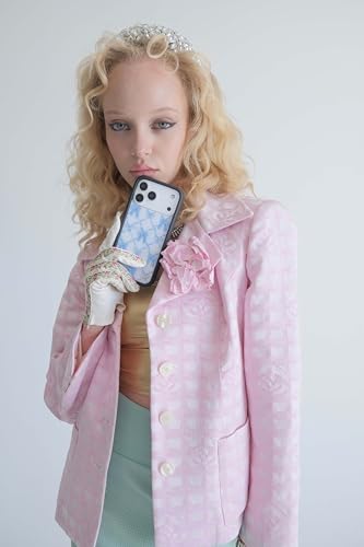 Image of Wildflower Cases - Compatible with iPhone 16 | Protective Black Bumper, 6.5ft Drop Test Certified, Women Owned Small Business | On Pointe Blue