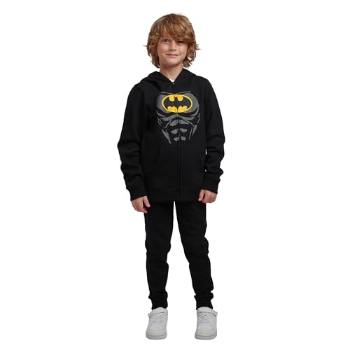 Traje Batman para niños 2 piezas con capucha y joggers miniatura 2