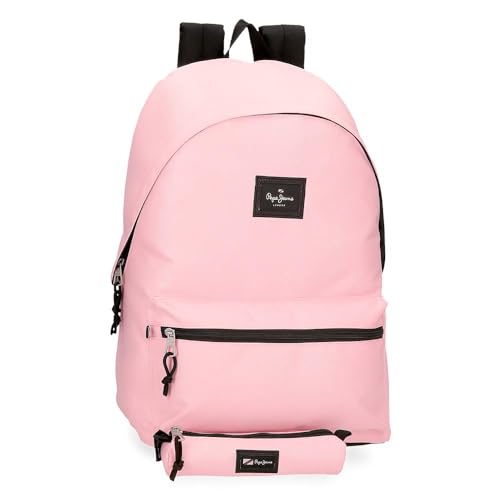 Pepe Jeans Aris Mochila para Portátil, Rosa, Portátil 15,6 pulgadas