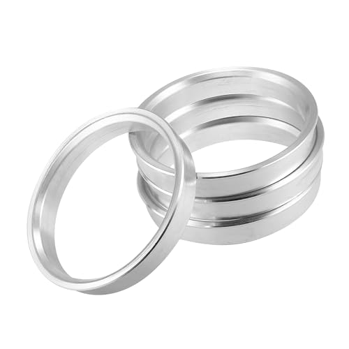 A ABSOPRO Anillos Centradores De Buje De Rueda de Coche Espaciador De Centro De Orificio Od 63.4mm A Id 57.1mm Aleación De Aluminio (Paquete de 4)
