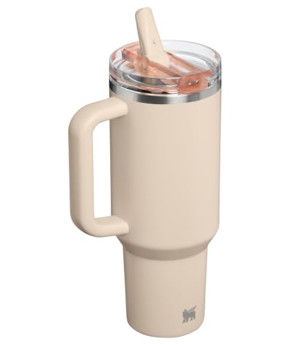 Image of STANLEY Quencher ProTour Flip Straw Tumbler with Leakproof Lid 40 oz | Built-in Straw and Handle | Cup Holder Compatible for Travel | insulated Stainless Steel Cup | BPA-Free | Champagne