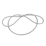 Gatuida Galvanisiertes Stahlseil Lang Robustes Sicherheitsdrahtseil Mit Schlaufenenden Vielseitig Als Schutzseil Für Bühnen Party-equipment Sowie Zur Sicherung Von Geräten