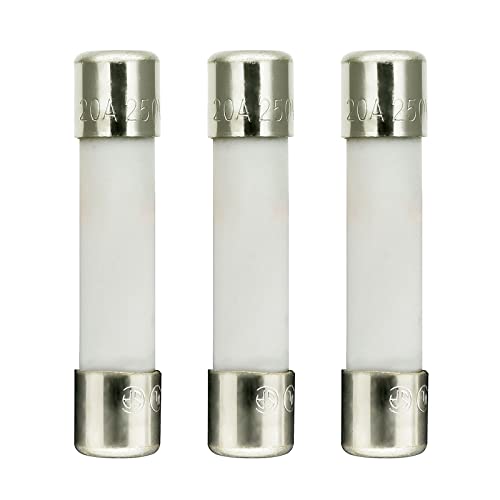 Consejos para Comprar Marcos para microondas favoritos de las personas. 41 Fusible para microondas de 20 Amp 250 V, de soplado lento, cartucho de cerámica de 6x30 mm, parte de reemplazo universal y compatible para la mayoría de marcas y modelos de...