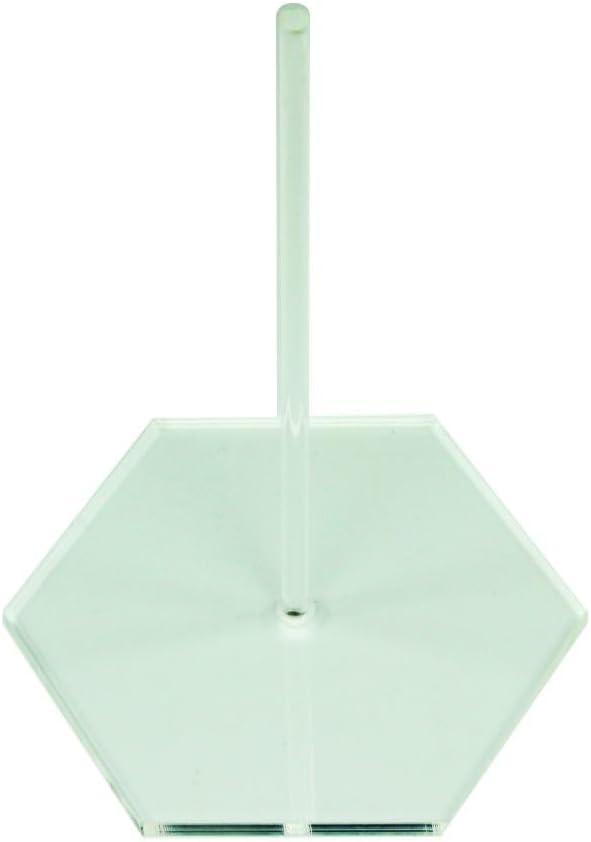 LITKO Hexagonal Flight Stand Kit | Compatible with BattleTech & Full Thrust | 25mm (1-Inch) Clear Acrylic Hex Bases | Pack of 25