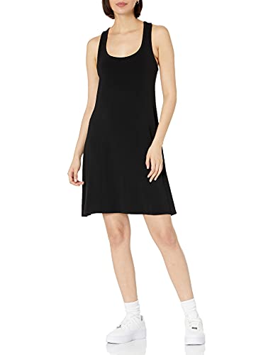 Daily Ritual Women's Jersey Standard-Fit Sleeveless Racerback Swing Dress, Black,Large