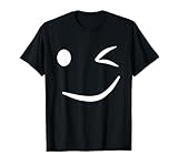 Wink Smile Humor Graphic Novelty Sarcastic Funny Sarcasm T-Shirt
