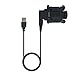 Produktbild perfk Smart Watch USB Ladekabel Ladestation Ladegerät für Garmin Fenix3 Hr Fenix 3 - Schwarz