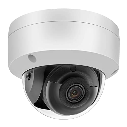 8MP PoE IP Camera Outdoor OEM DS-2CD2185FWD-I(Hikvision Compatible), Ultra HD 4K Dome Network Camera with 2.8mm Lens,98ft EXIR Night Vision,128G SD Slot,IP67 Weatherproof,IK10 Vandal Resistant