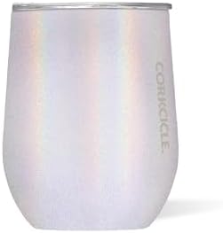 Corkcicle Stemless Insulated Wine Glass Tumbler, Unicorn Magic, 12 oz – Stainless Steel Stemless Wine Glass Keeps Beverages Cold for 6 Hours, Hot for 3 Hours – Non-Slip, Easy-Grip Insulated Cup