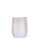 Corkcicle Stemless Insulated Wine Glass Tumbler, Unicorn Magic, 12 oz – Stainless Steel Stemless Wine Glass Keeps Beverages Cold for 6 Hours, Hot for 3 Hours – Non-Slip, Easy-Grip Insulated Cup