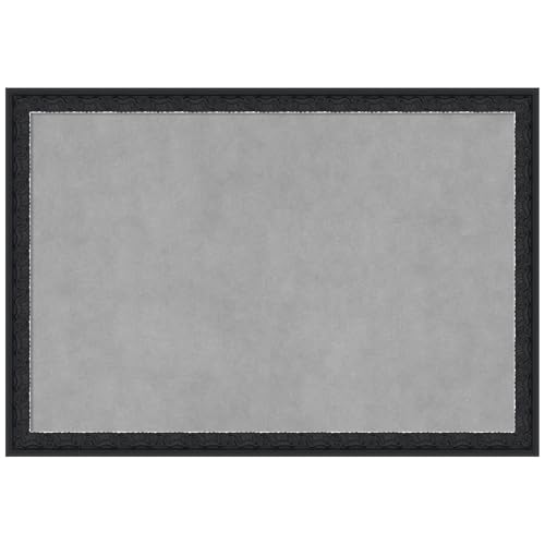 Amanti Art Black Framed Magnetic Board, 26x18, Traditional Office Decor