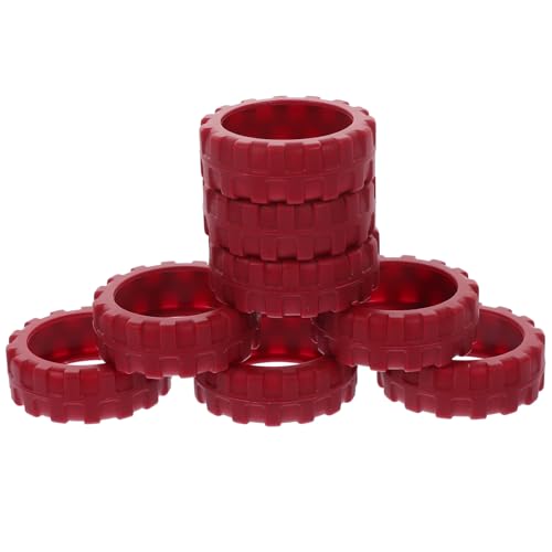 VOSAREA 8pcs Silicone Luggage Wheel Covers Slip Suitcase Wheel Protectors for Quiet Travel and Scratch-resistant Design3