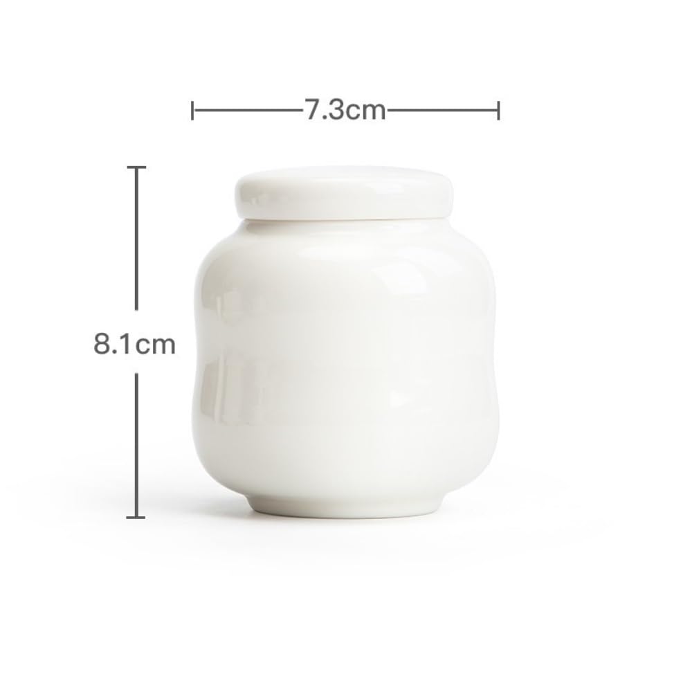 Organizery i pojemniki na herbatę Białe porcelanowe puszki do przechowywania herbaty w hurcie Puszki hermetyczne Pojedyncze puszki Ceramiczne puszki hermetyczne (A)