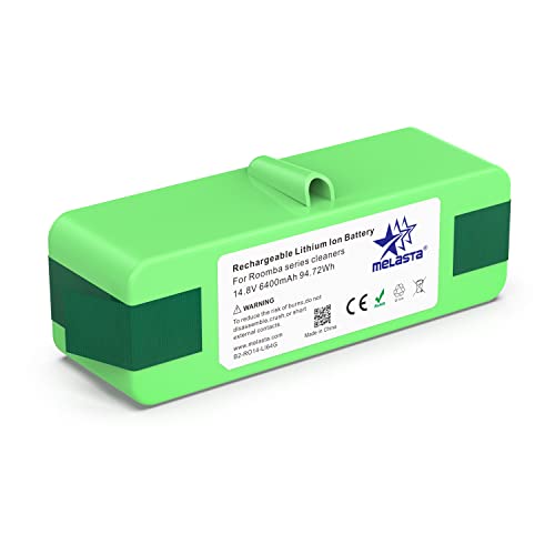 melasta 6400mAh Lithium Battery Replacement Compatible with iRobot Roomba 675 655 650 860 870 880 890 660 677 770 780 535 551 585 595 & 500 600 700 800 Series