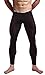 WUAMBO Men's Mesh Long Johns Slim Sexy Legging Tights Black US Medium