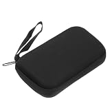 LOEFLIFA Bolsa de prueba para glucómetros estuche organizador portátil para diabéticos negro EVA con múltiples compartimentos para monitoreo sobre la marcha