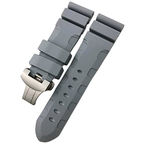 Bracelet montre caoutchouc 24mm étanche pour sport et plongée