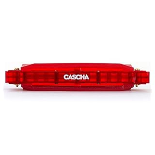 Cascha Fun Blues Harmonica diatonique à 10 trous pour enfants et adultes Design semi-transparent Haute qualité et longue durée de vie Rouge – Image 7