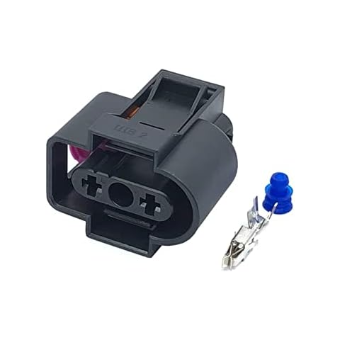 Qingqing Store 2 Sets 2 Pin Washer Fluid Sensor Plug Coolant Tank Reservoir Connector Socket Fit For Audi VW Jetta Golf 1J0 973 202 1J0973202 ( Color : Follow me cheaper , Package : 2 set of female ) Cover