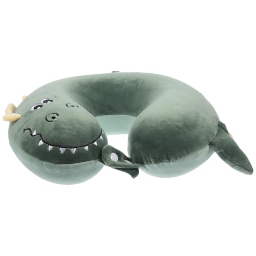 Gadpiparty Almohada cervical portátil de viaje con soporte flexible para oficina y uso al aire libre, cojín cervical ligero en forma de U para aliviar la fatiga del cuello durante el avión, tren