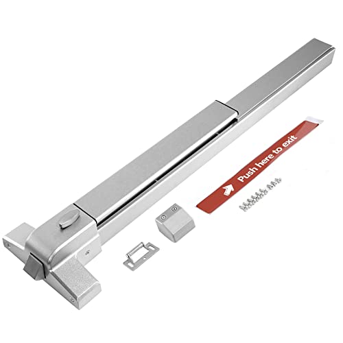 Beamnova Door Push Bar,70Cm/27.5" Door Push Bar Panic Exit Device With Exterior Lever,For 27.5”-41” Wood Metal Door #TOP17