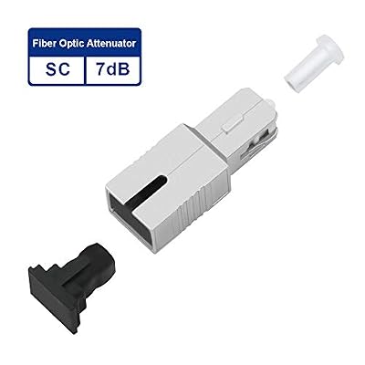 FLYPROFiber- SC Attenuator 7dB, SC/UPC Single Mode Fixed Fiber Optic Attenuator, SC Male to Female, 7dB-2pack