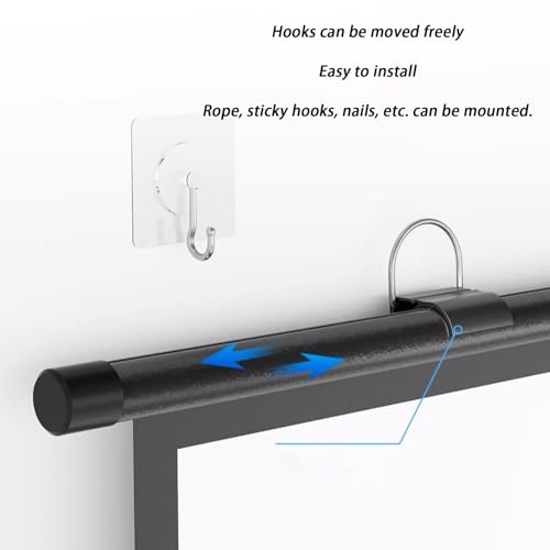 Pantalla de proyección manual para pared 30" a 72" miniatura 5