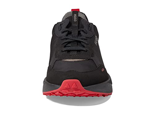 Image of HUGO Mens Running Style Mix Material Sneakers