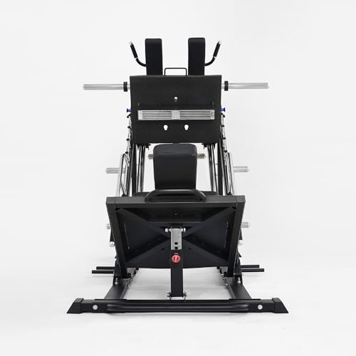 Image of Leg Press Hack Squat Machine Combo, Leg Exercise Machine, 45-Degree Lower Body Special with Weight Storage for Quads, Hamstring, Glutes, Calves, Home Gym Leg Day