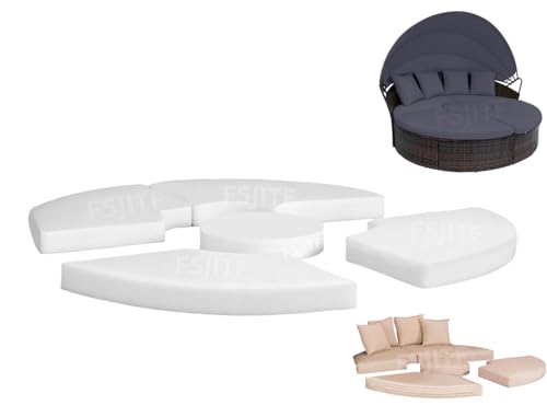 FSJITF Patio 66 5 in 1 Round Foam for Daybed Replacement 36ILD (Semi-Firm) Cushion