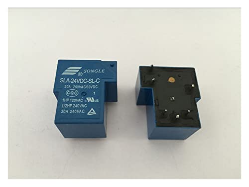 Relé de bobina T90 SLA-24VDC-SL-C de 6 pines, conmutador de 30A y 250 CA para PCB