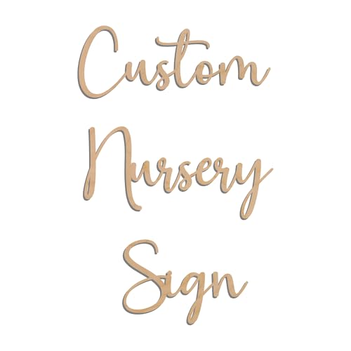 Custom Wood Sign Select Favorite Font and Size during Customization. Select up to 3 Lines per Size. All Signs are in Natural Wood.