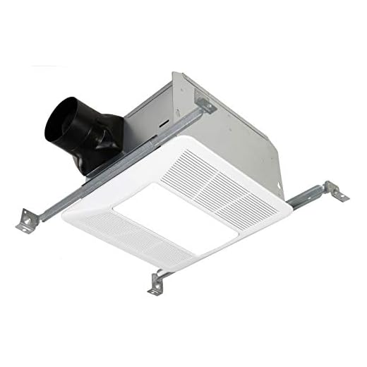 KAZE APPLIANCE Ultra Quiet Bathroom Exhaust Fan with LED Light and Night Light (90 CFM, 0.3 Sone)