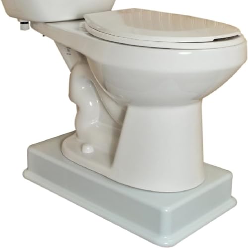 Medway Toilet Riser 4-Inch Lift Standard Kit - Stable, Supportive, and Easy to Clean Bathroom Toilet Seat Lift Aid, Seniors and Handicap Toilet Seat Riser (Supports up to 1,000 lbs) - Made in The USA