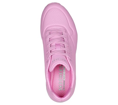 Image of Skechers-Womens-UNO - Stand ON AIR -Pink-Sneakers-UK 4