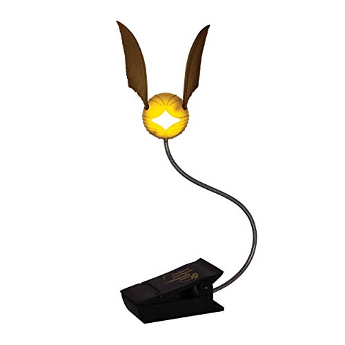 Paladone Harry Potter Golden Snitch Reading Light with Lumi Clip Officially Licensed Harry Potter Merchandise Wizarding World Clip-on Book Lamp for Night Time Reading Battery Powered Light - Image 4