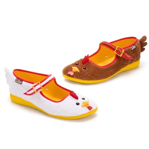 Image of Hot Chocolate Design - Women's Mary Jane Flat Dress Shoes with Adjustable Buckle-Strap
