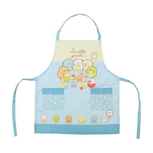 [ON NISHIKI] すみっコぐらし キッズエプロン 子供用 女の子 110cm 保育園 幼稚園 キャラクターエプロンのサムネイル