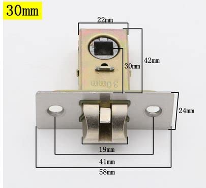 zamek cylindryczny, Korpus zamka drzwi, różne marginesy wyściółki(30mm)